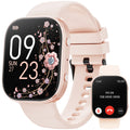 Haulvean Smart Watch fits for Android and iPhone Devices, Smartwatch for Women Men 1.88" HD Fitness Tracker with 100+ Sports Mode, Bluetooth Call, IP68 Waterproof for Gift Pink