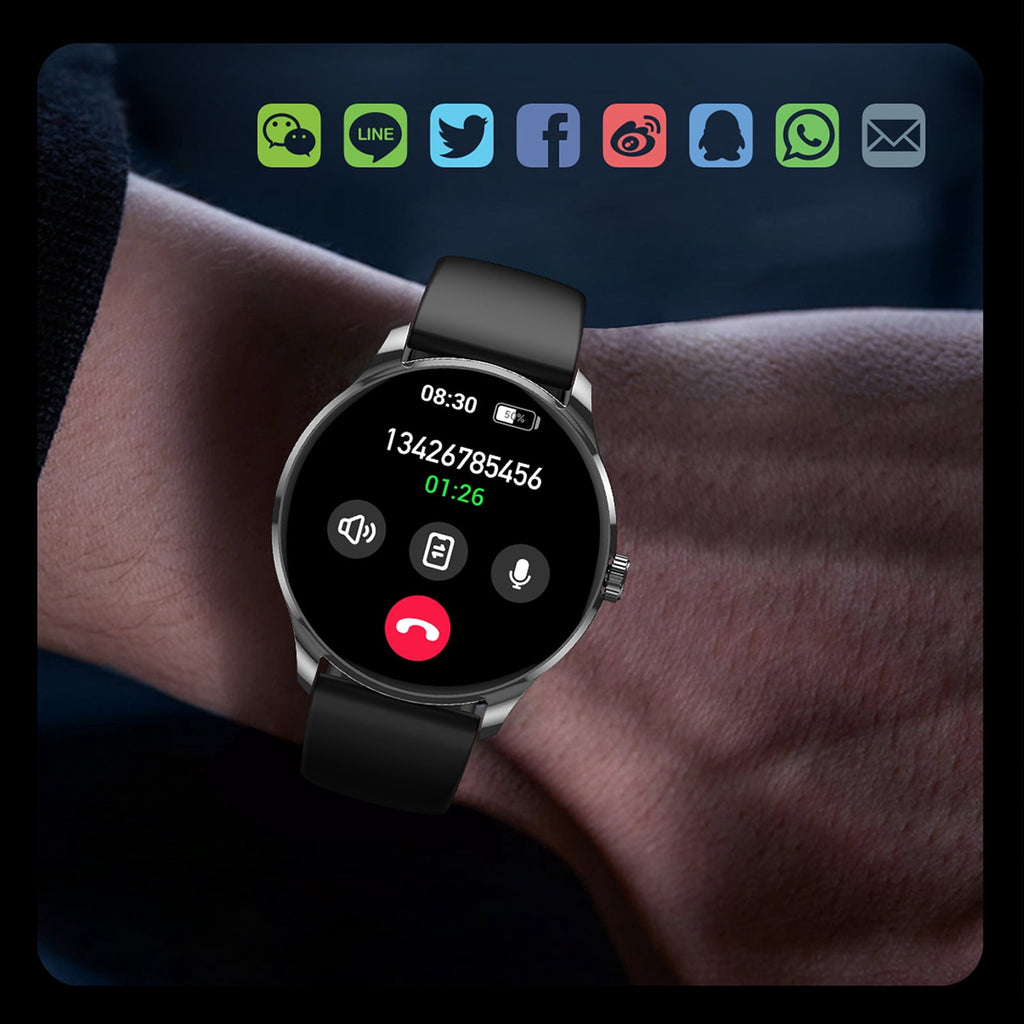 Women Smart Watch, 1.43-inch AMOLED Touchscreen Fitness Tracker Compatible with iPhone & Android,Bluetooth Call Function, IP68 Waterproof Smart Wristwatch, 100 Plus Sports Modes for Daily