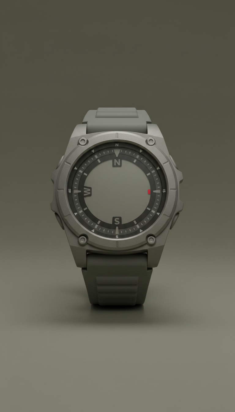Titanium Grey military smartwatch