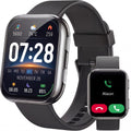 Smart Watch for Men Women, 1.83-inch IP68 Waterproof Smartwatch with Bluetooth Call (Answer/Make Calls), 100+ Sports Modes Fitness Tracker, Compatible with Android and iPhone, Gift Black