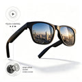 Mingdaln Smart Glasses Open Ear Bluetooth Audio Sunglasses Touch Control Stereo Sound Hands Free Calls Voice Assistant Extended Standby for Cycling Sports Outdoor Gift