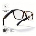 Mingdaln Smart Glasses Open Ear Bluetooth Audio Touch Control Stereo Sound Hands Free Calls Voice Assistant Easy to Use for Commuting Office Everyday Wear