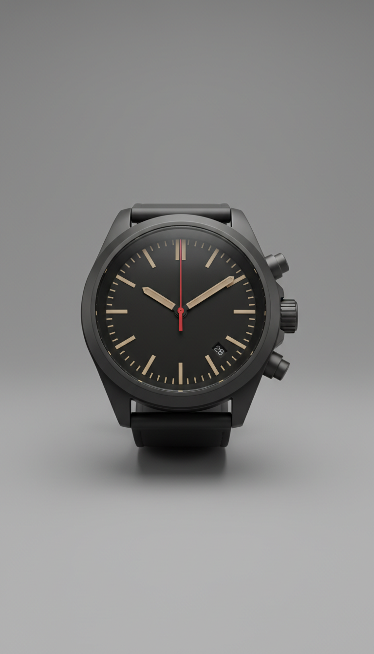 Tactical Black sapphire field chronograph